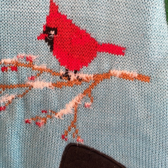Vintage Winter Sweater Cardinals, and Snowman size Xl - Picture 5 of 13